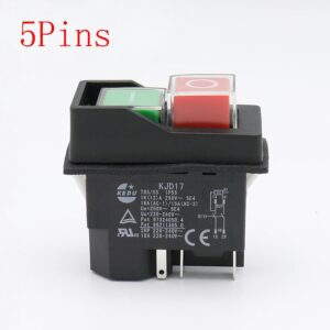 Pulsador DOBLE Rojo/Verde SPST-NO x2  16A/240Vac (con Patilla Relé)