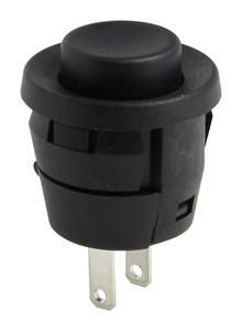 Pulsador Empotrar OFF-(ON) NEGRO 2A/250V