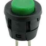 Pulsador Empotrar OFF-(ON) VERDE 2A/250V