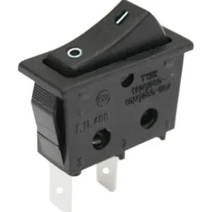 Conmutar Basculante Unipolar ON-ON 16A NEGRO