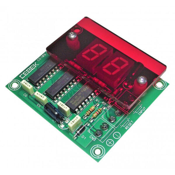 Contador Ascendente 99 Unidades 12Vdc  CD109 Cebek