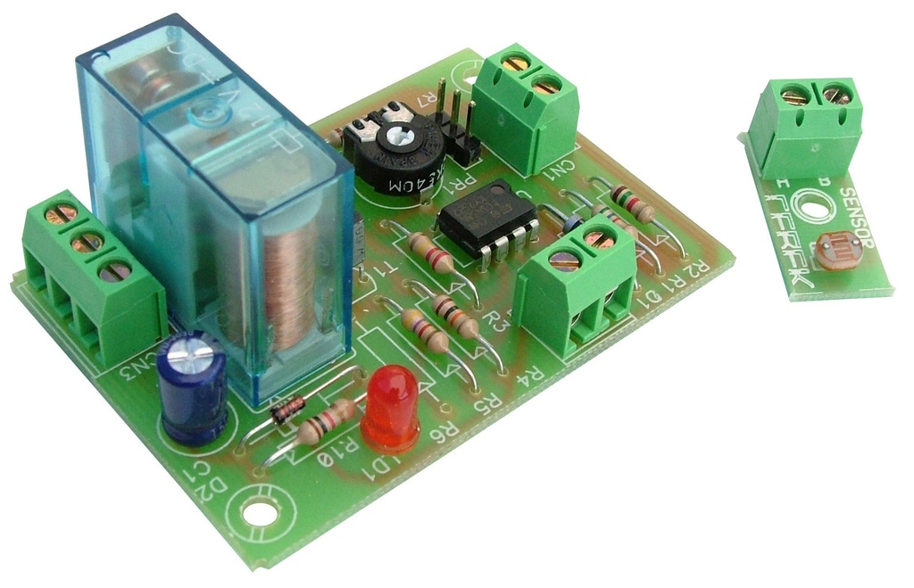 Detector oscuridad 12Vdc Rele Crepuscular CEBEK I-42