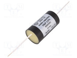 4,7uF 400Vdc Condensador Polipropileno AUDIO Axial