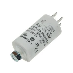 6,3uF 450Vac Condensador Motor 35x68mm FASTON + torno M