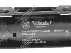 Condensador Arranque Motor 100uF-125uF 220Vac Faston