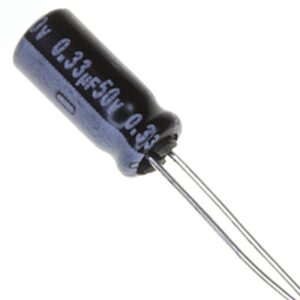 Condensador Electrolitico 0,33uF 50Vdc 105ºC 4x5mm Radial