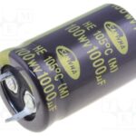 Condensador Electrolitico 1000uF 100Vdc 105ºC 22x35mm 2 Pin