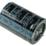 Condensador Electrolitico 1000uF 250Vdc 105ºC 35x45mm 2Pin