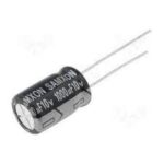 Condensador Electrolitico 100uF 25Vdc 105ºC 6x12mm Radial