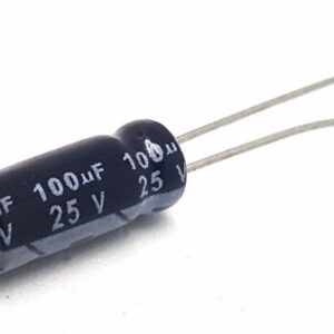 Condensador Electrolitico 100uF 25Vdc 85ºC  5x11mm Radial
