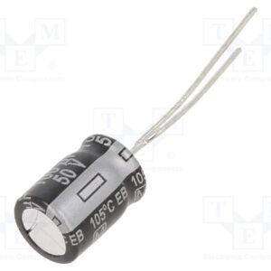 Condensador Electrolitico 100uF 50Vdc 105ºC 8x12mm Radial