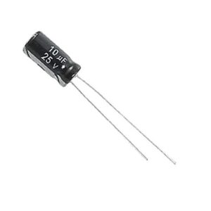 Condensador Electrolitico 10uF 25Vdc 105ºC 5x11mm Radial
