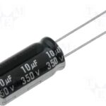 Condensador Electrolitico 10uF 350Vdc 105ºC 10x20mm Radial