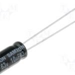 Condensador Electrolitico 10uF 63Vdc  105ºC 5x11mm Radial