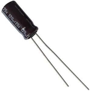 Condensador Electrolitico 120uF 25Vdc 105ºC 6x11mm Radial