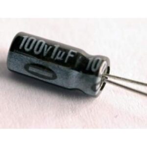 Condensador Electrolitico 1uF 100Vdc 105ºC 5x11mm Radial
