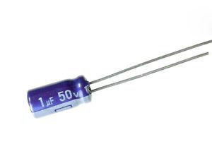 Condensador Electrolitico 1uF 50Vdc 105ºC 5x11mm Radial