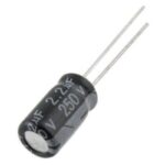 Condensador Electrolitico 2,2uF 250Vdc 105ºC 6x11mm Radial