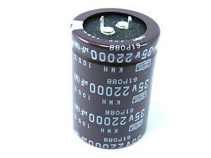 Condensador Electrolitico 22000uF 35Vdc 85ºC 35x45mm 2pin
