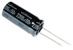 Condensador Electrolitico 2200uF 50Vdc 105ºC 16x36mm Radial