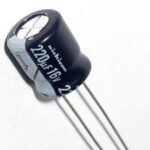 Condensador Electrolitico 220uF 16Vdc 105º 6,3x11mm Radial