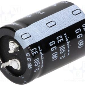 Condensador Electrolitico 220uF 450Vdc 105ºC 30x40mm 2pin