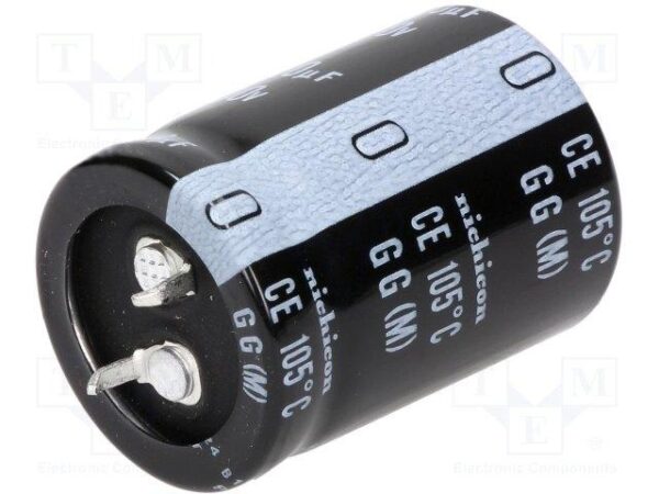 Condensador Electrolitico 220uF 450Vdc 105ºC 30x40mm 2pin