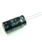 Condensador Electrolitico 220uF 63Vdc 105ºC 10x16mm Radial