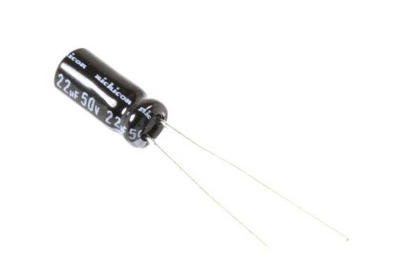 Condensador Electrolitico 22uf 50Vdc 105ºC 5x11mm Radial