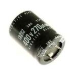 Condensador Electrolitico 270uF 400Vdc 105ºC  25x35mm 2pin