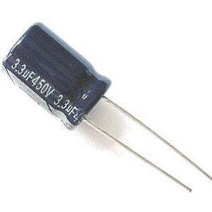 Condensador Electrolitico 3,3uF 450Vdc 105ºC 10x12,5mm Radial