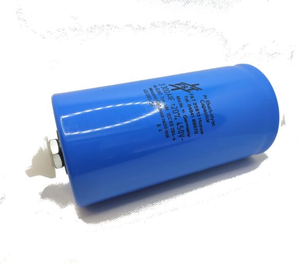 Condensador Electrolitico 3300uF 450Vdc 85ºC 75x145mm Terminales TORNOS