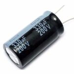 Condensador Electrolitico 330uF 200Vdc 105ºC 18x40mm Radial