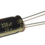 Condensador Electrolitico 330uF 25Vdc 105ºC 10x12,5mm Radial