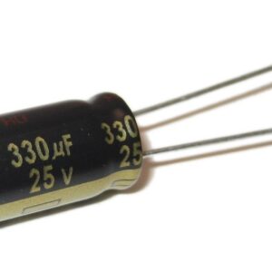 Condensador Electrolitico 330uF 25Vdc 105ºC 10x12,5mm Radial