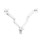 Soporte Sobremesa 2 Monitores TOOQ BLANCO