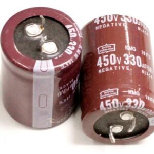 Condensador Electrolitico 330uF 450Vdc 105ºC 105ºC 30x50mm 2pin