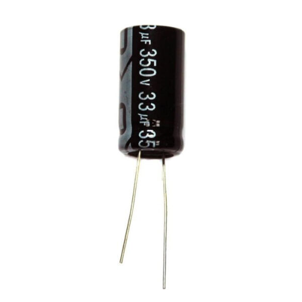 Condensador Electrolitico 33uF 350Vdc 105ºC 3x20mm Radial
