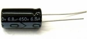 Condensador Electrolitico 6,8uF 450Vdc 105ºC 10x20mm Radial