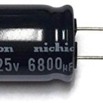 Condensador Electrolitico 6800uF 25Vdc 105ºC 18x40mm Radial