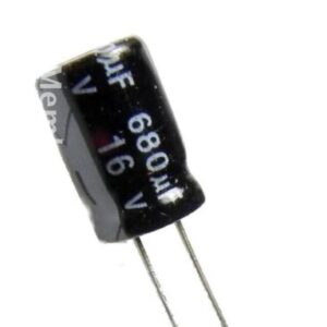 Condensador Electrolitico 680uF 16Vdc 105ºC 10x17mm Radial