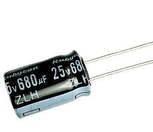 Condensador Electrolitico 680uF 25Vdc 105ºC 10x17mm Radial