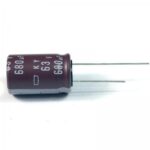 Condensador Electrolitico 680uF 63Vdc 105ºC 13x25mm Radial