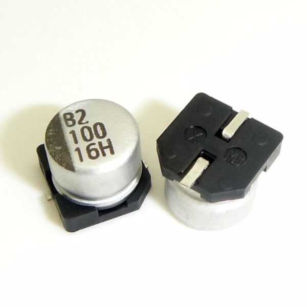 Condensador Electrolitico SMD 100uF 16Vdc 85ºC 6,3x5,mm