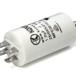 Condensador Motor 1uF 450Vac 30x62mm FASTON + torno M8
