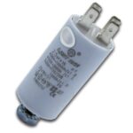Condensador Motor 2,5uF 450Vac 32x68mm Faston + M8 12AG000