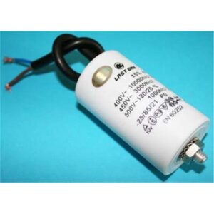 Condensador Motor 20uF 450Vac 42x72mm CABLES + torno M8