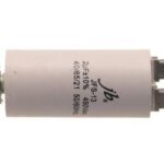Condensador Motor 2uF 450Vac Ø30x57mm FASTON + torno M8