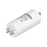 Condensador Motor 35uF 450Vac 45x92mm FASTON + M8 KONEK