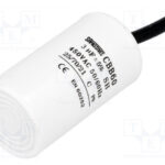 Condensador Motor 3uF 450Vac 35x60mm CABLES (sin tornillo)